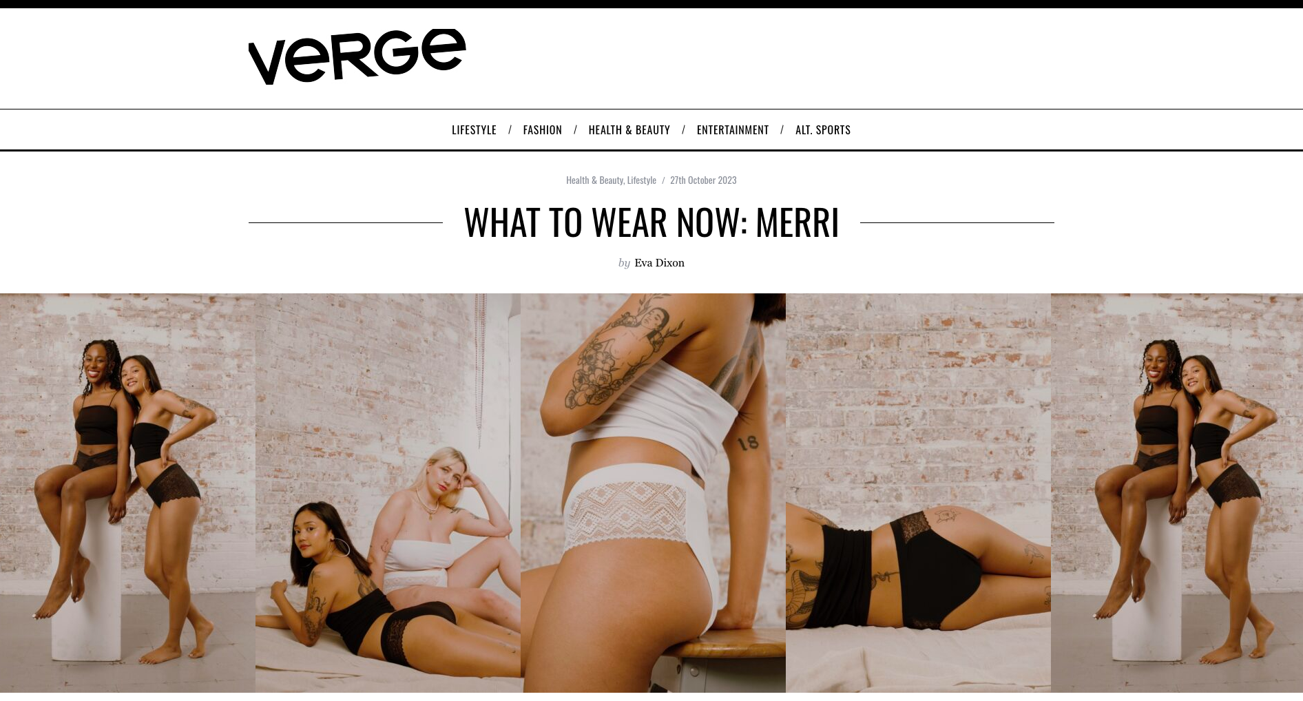 Verge Magazine- WHAT TO WEAR NOW: MERRI